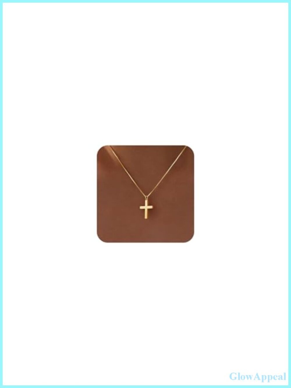 Dainty Gold Plated Cross Necklace for Women, Non Tarnish Christian Jewelry Gift